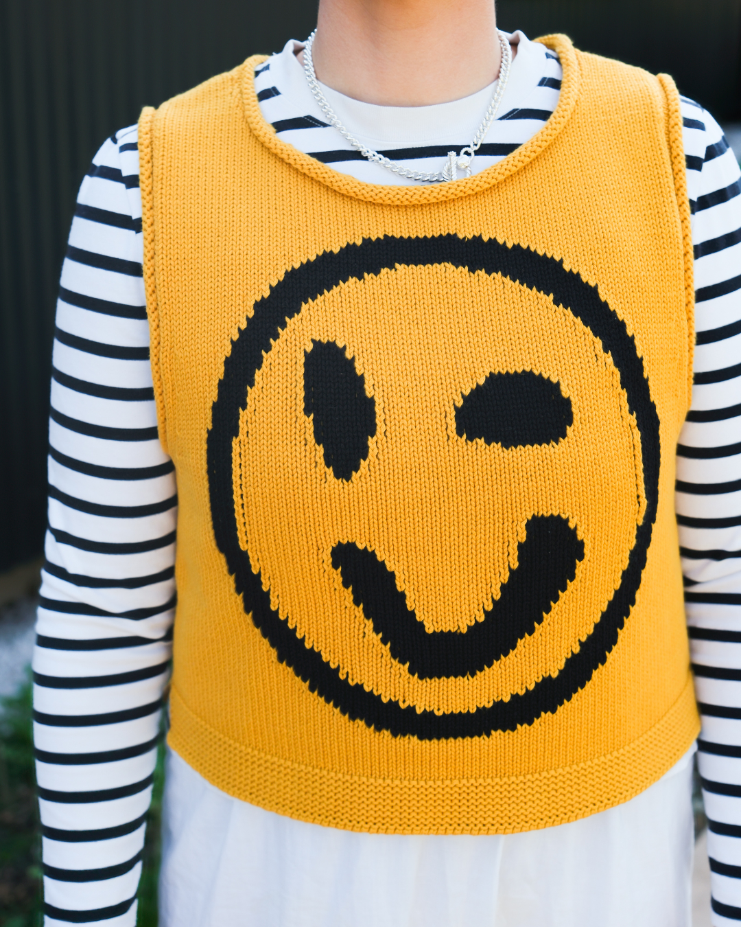 Old Skool Cotton Tank Top - Yellow