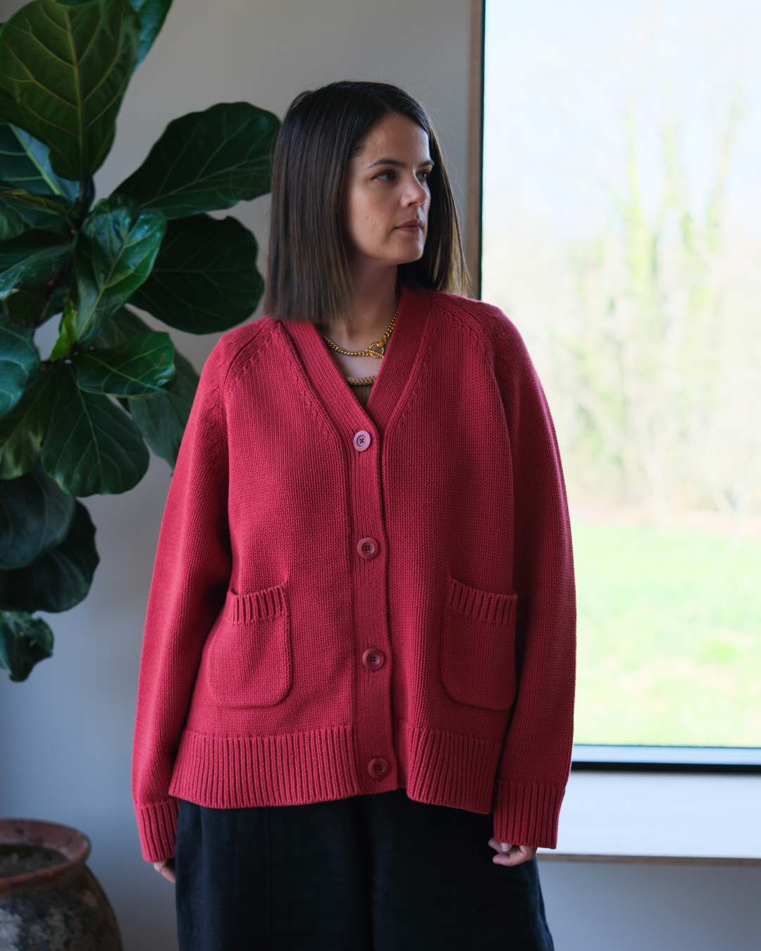 Feel Good Cardigan - Red
