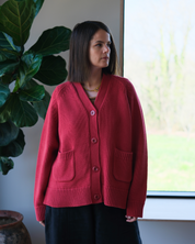Feel Good Cardigan - Red