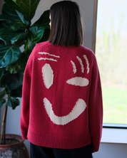 Feel Good Cardigan - Red