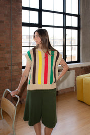 Striped Hand Knit Tank