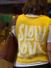 Slow Love Cotton Tank - Chamomile