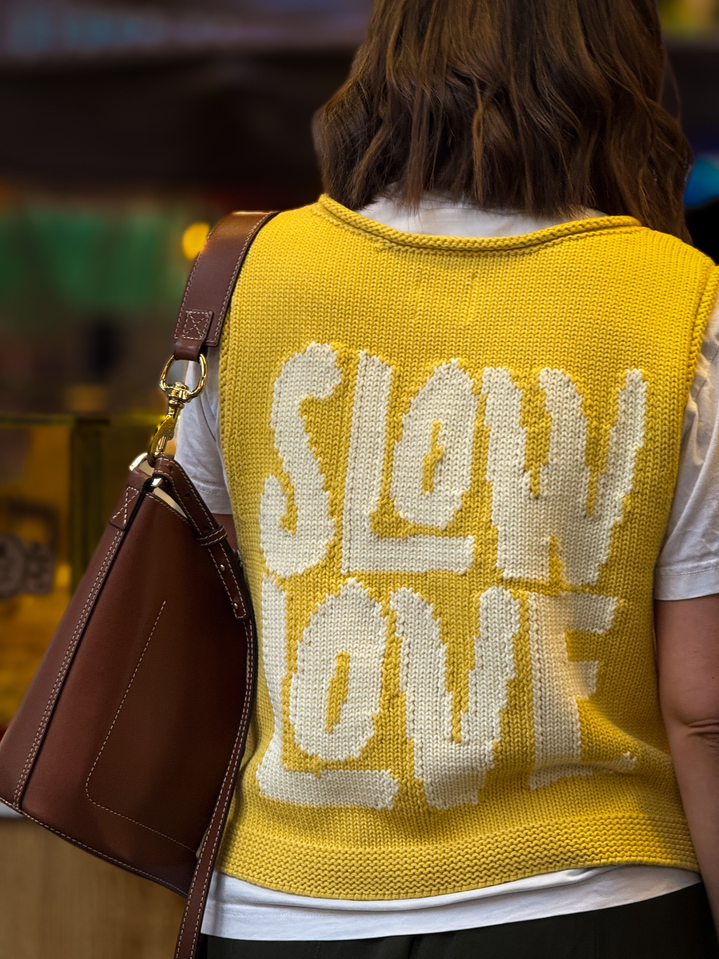 Slow Love Cotton Tank - Chamomile