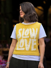 Slow Love Cotton Tank - Chamomile