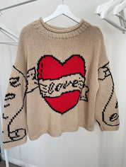 The Young Hearts Jumper - Ecru