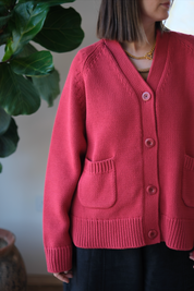 Feel Good Cardigan - Red