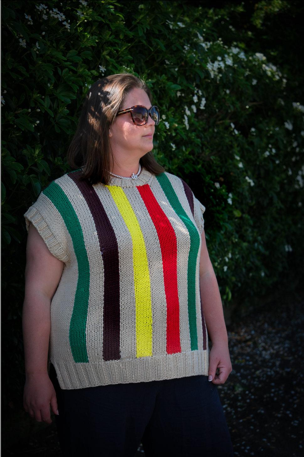 Striped Hand Knit Tank
