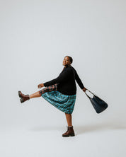 Extra Fine Merino Wool Turtle Neck Jumper - Midnight Navy