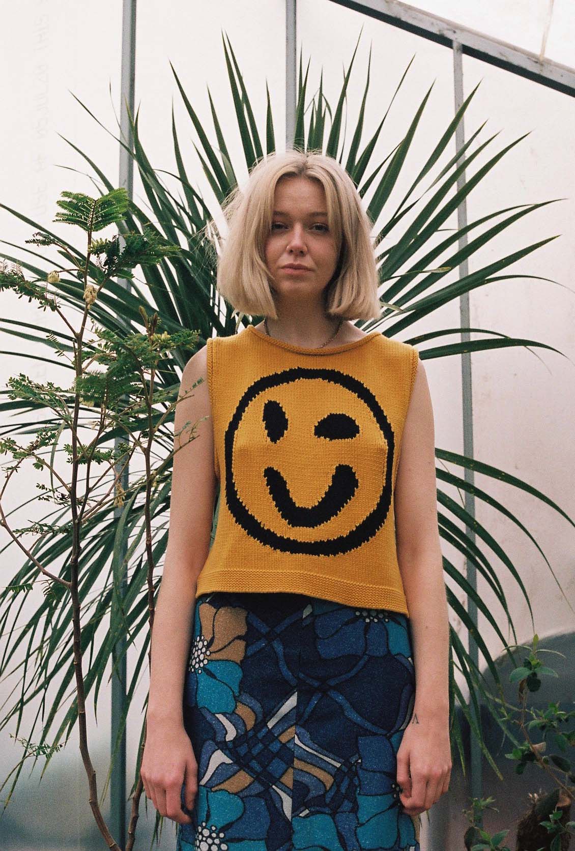 Old Skool Cotton Tank Top - Yellow