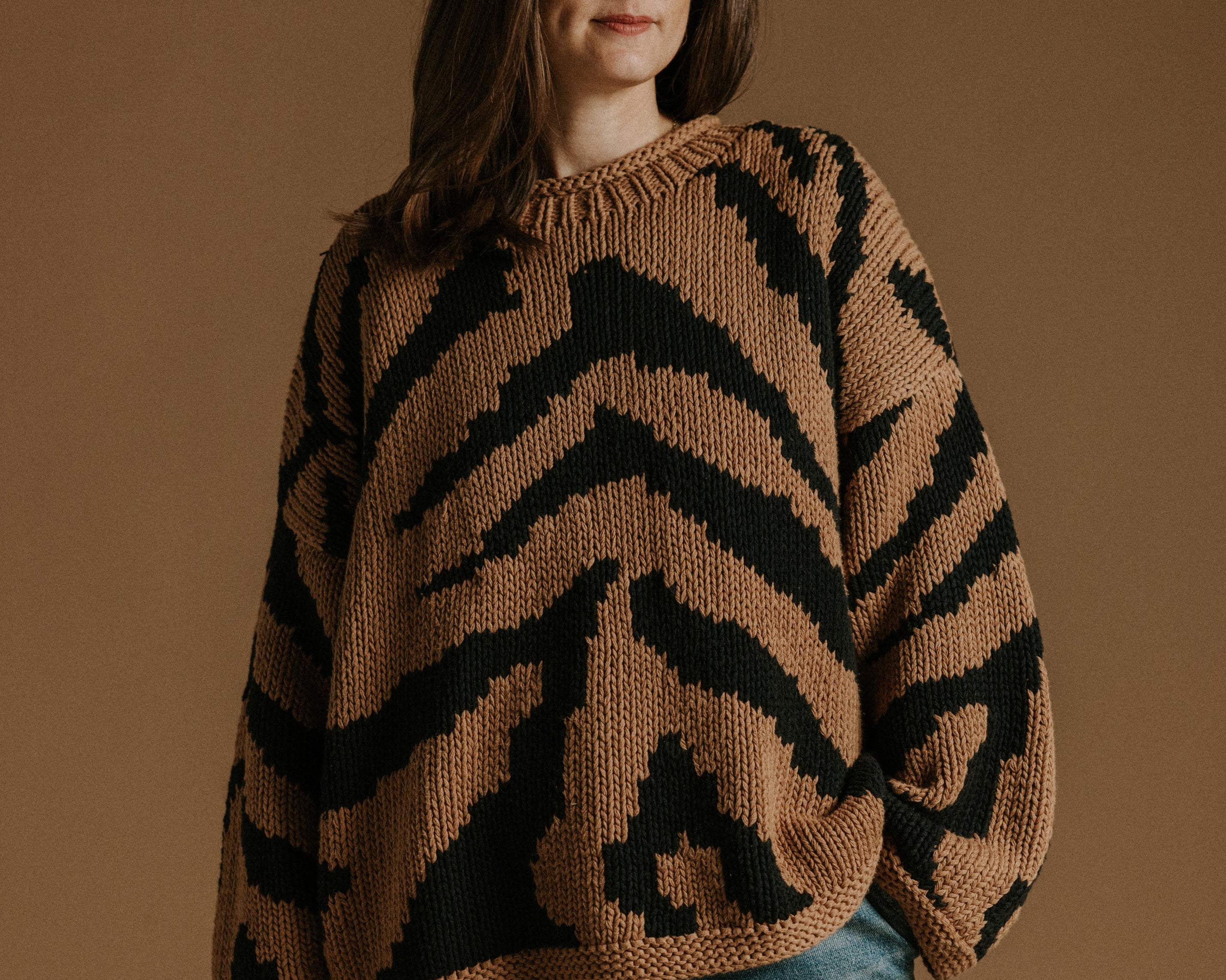 The Statement Knit of the Season: The Tiger Handknit Jumper