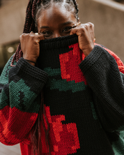 Rose Hand Knit Jumper