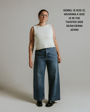 90s Twisted Side Seam Denim Jeans