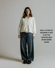 90s Twisted Side Seam Denim Jeans