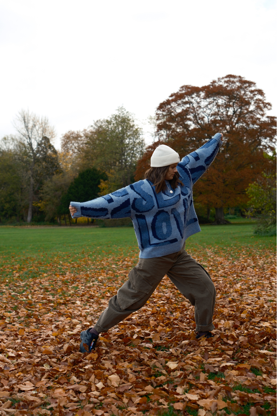 Wild Love Wool Jumper - Blue