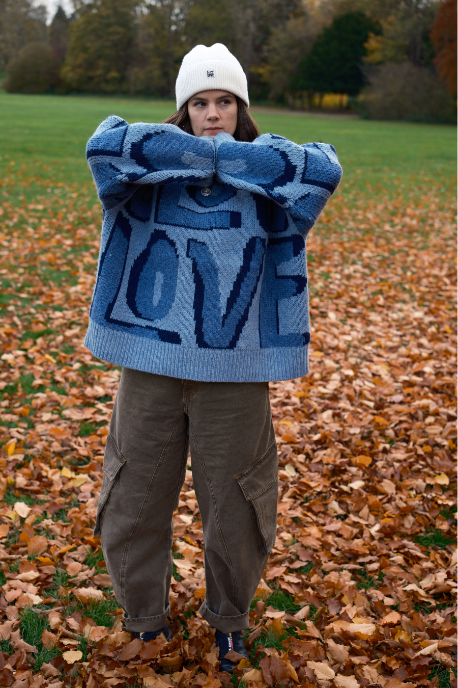 Wild Love Wool Jumper - Blue