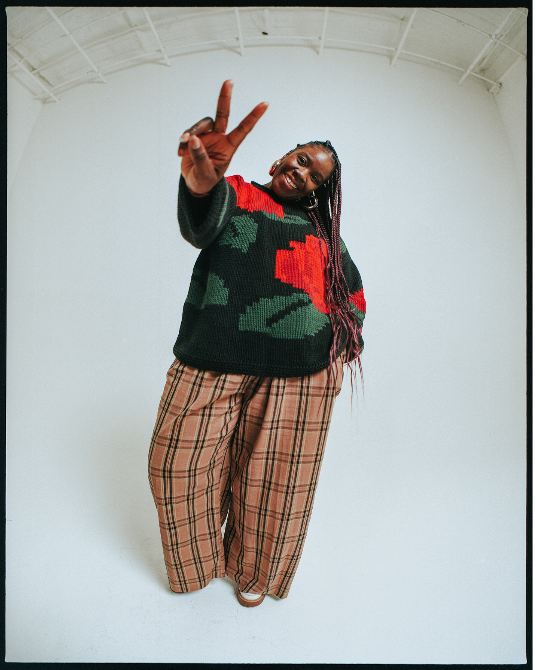 Rose Hand Knit Jumper