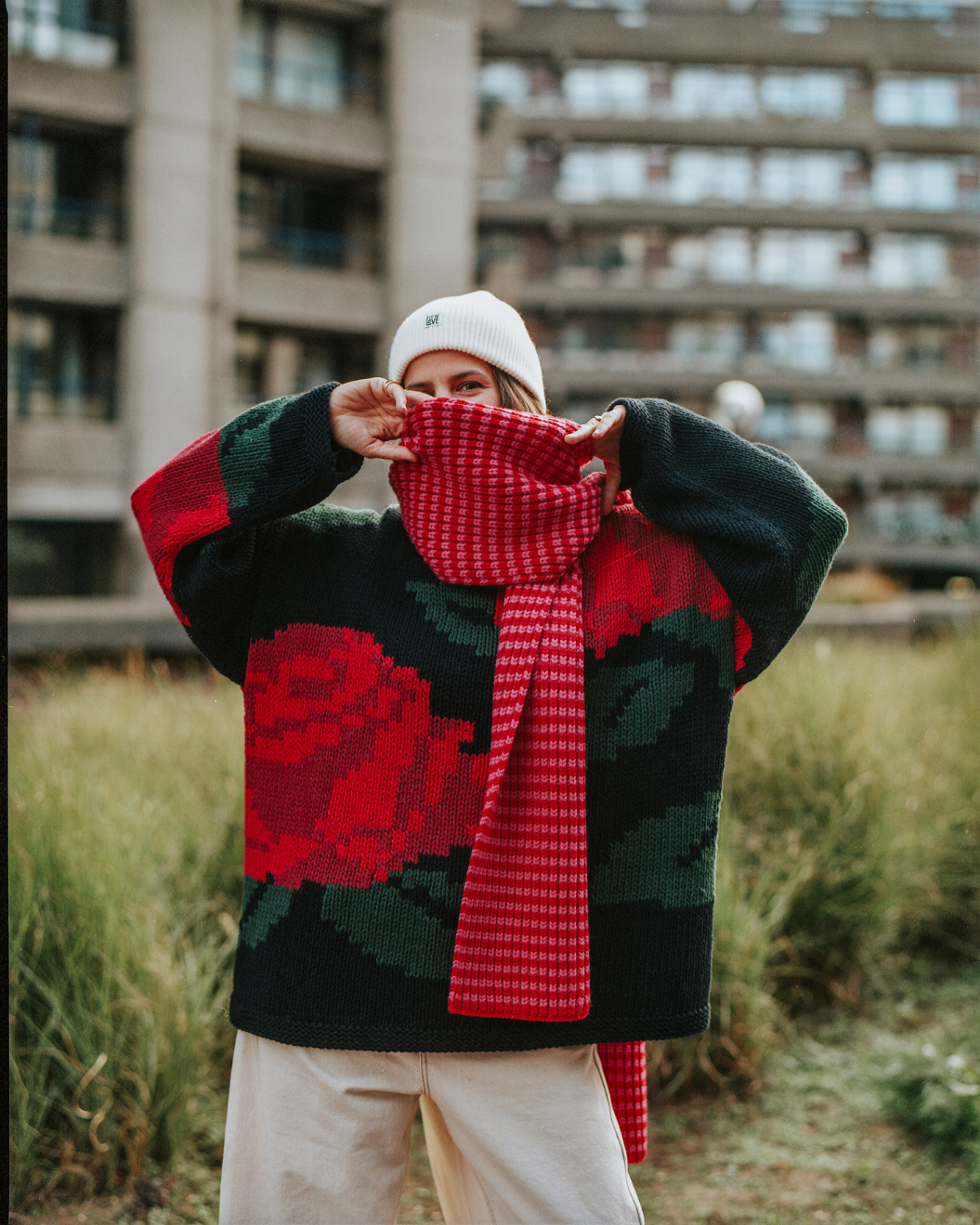 Rose Hand Knit Jumper