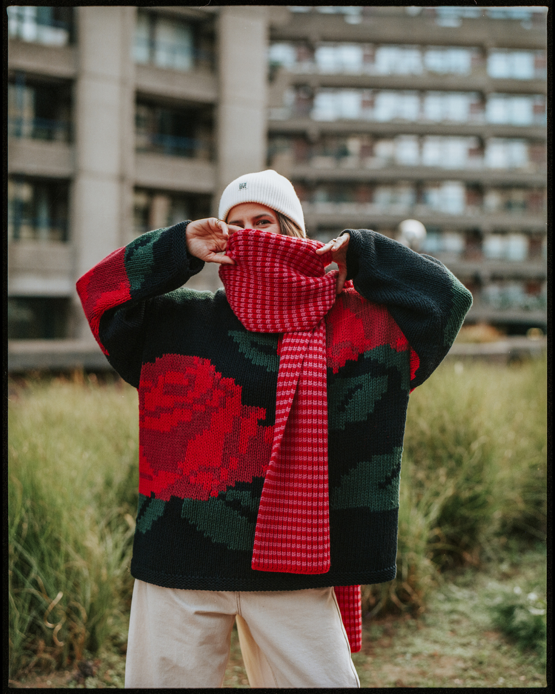 Rose Hand Knit Jumper