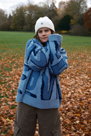 Wild Love Wool Jumper - Blue
