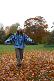 Wild Love Wool Jumper - Blue