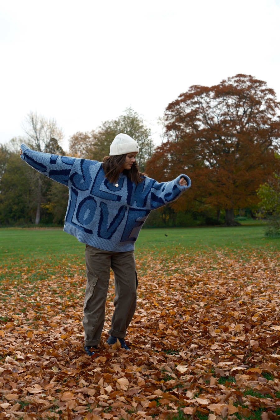 Wild Love Wool Jumper - Blue