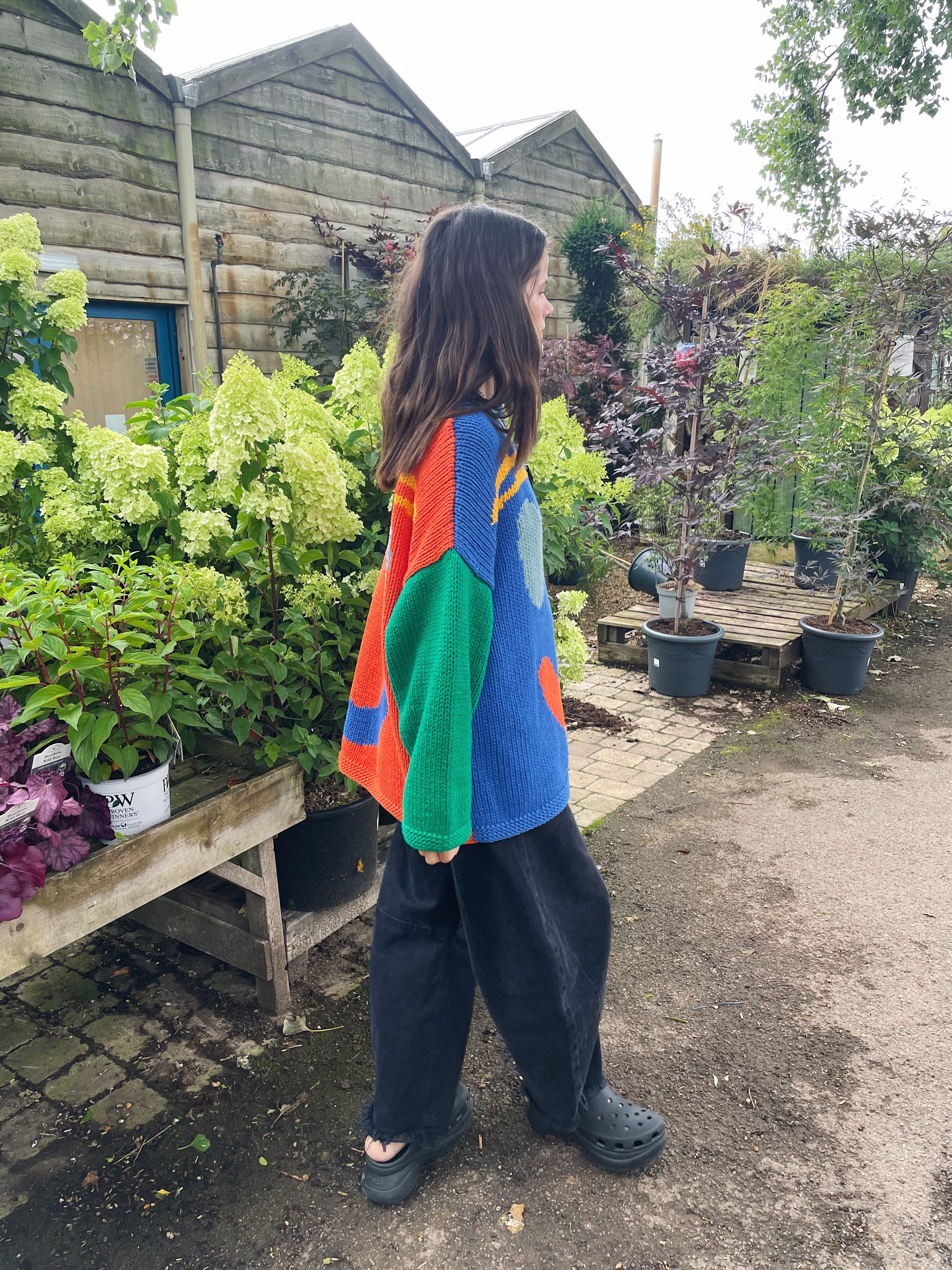 The FEEL GOOD Hand Knit Jumper - Colour Block