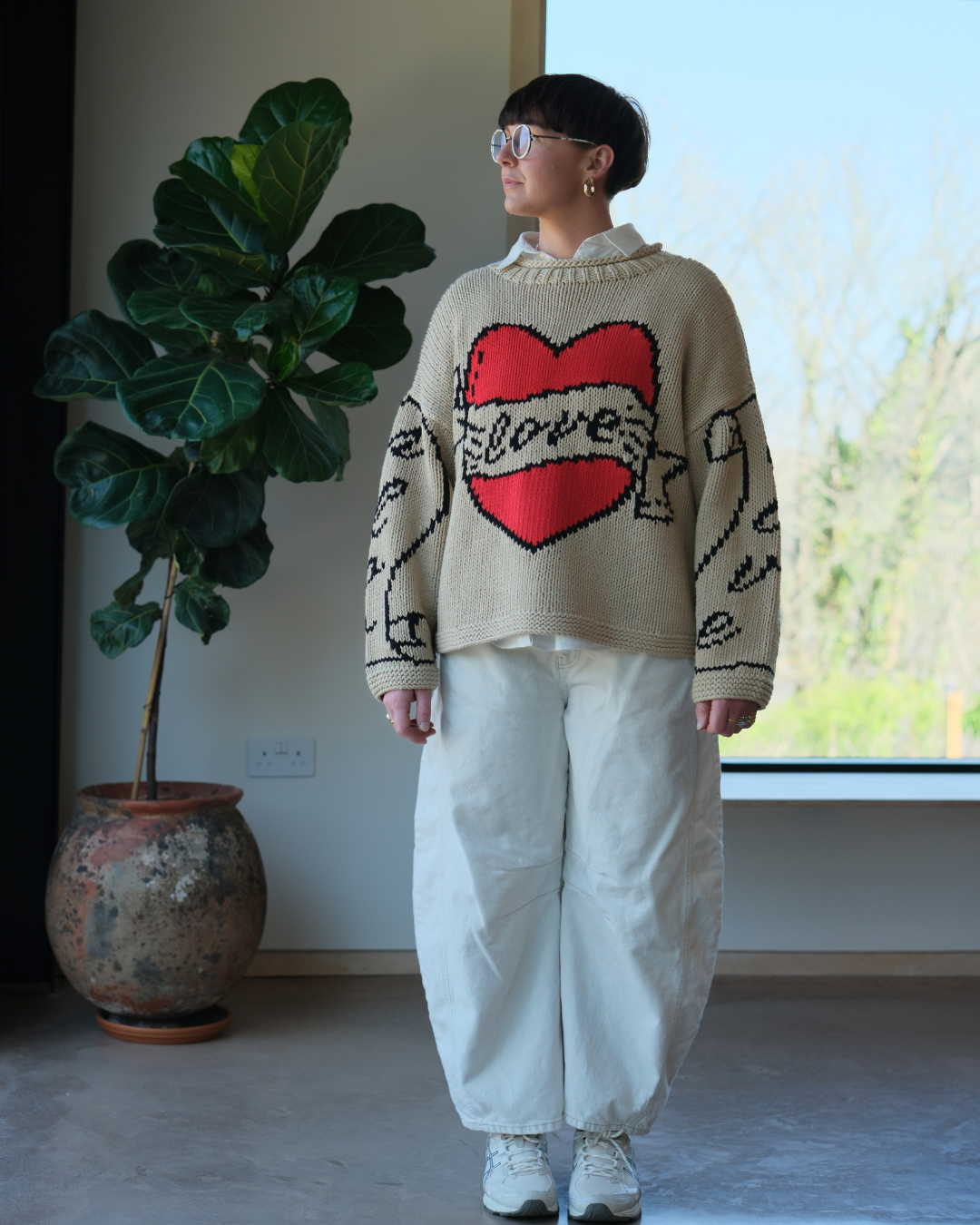 The Young Hearts Jumper - Ecru