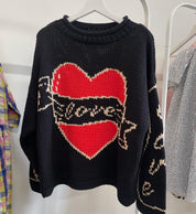 The Young Hearts Jumper - Black