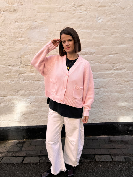 MALO 売れ筋商品|||マロ カーディガン アウター レディース Cardigans Pink The Staple Cardigan - Mallow – The Slow Love
