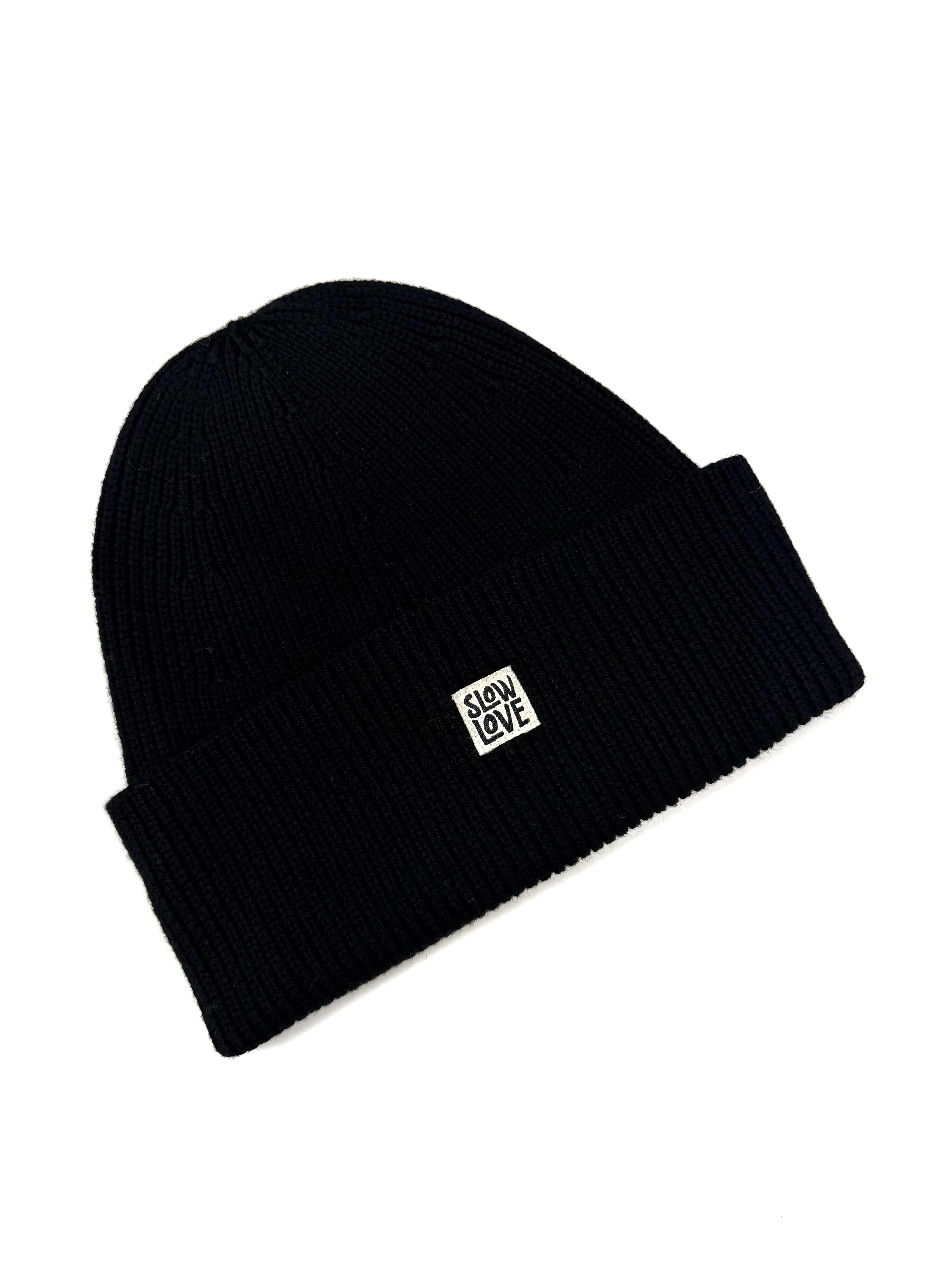 Staple Merino Wool Beanie - Black