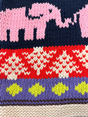 Elephant Fairisle Handknit Jumper
