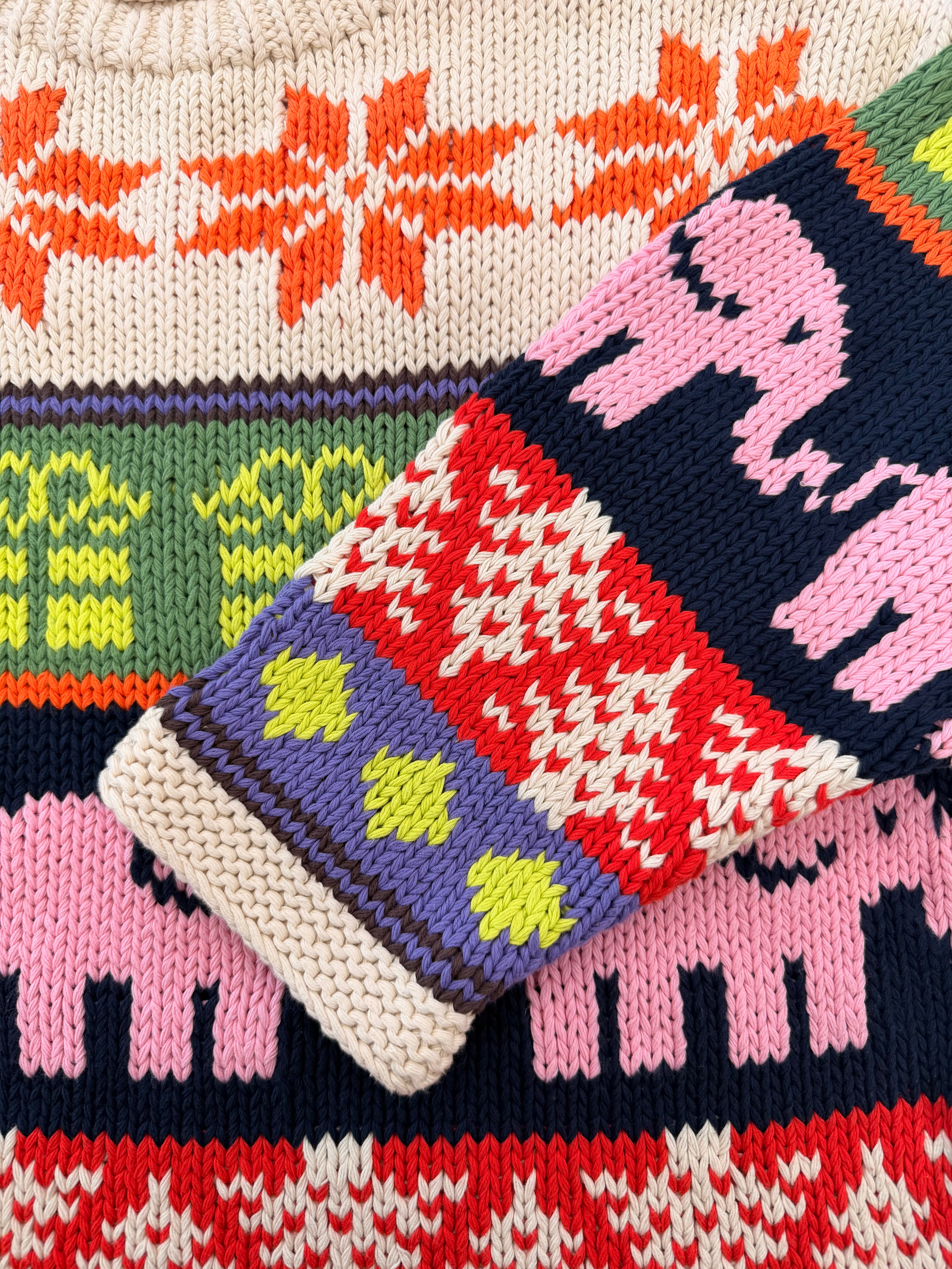 Elephant Fairisle Handknit Jumper