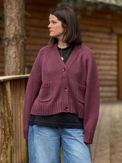 The Staple Cardigan - Morello Cherry