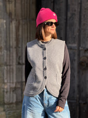 Staple Wool Gilet - Grey