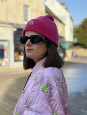 Staple Merino Wool Beanie - Cerise