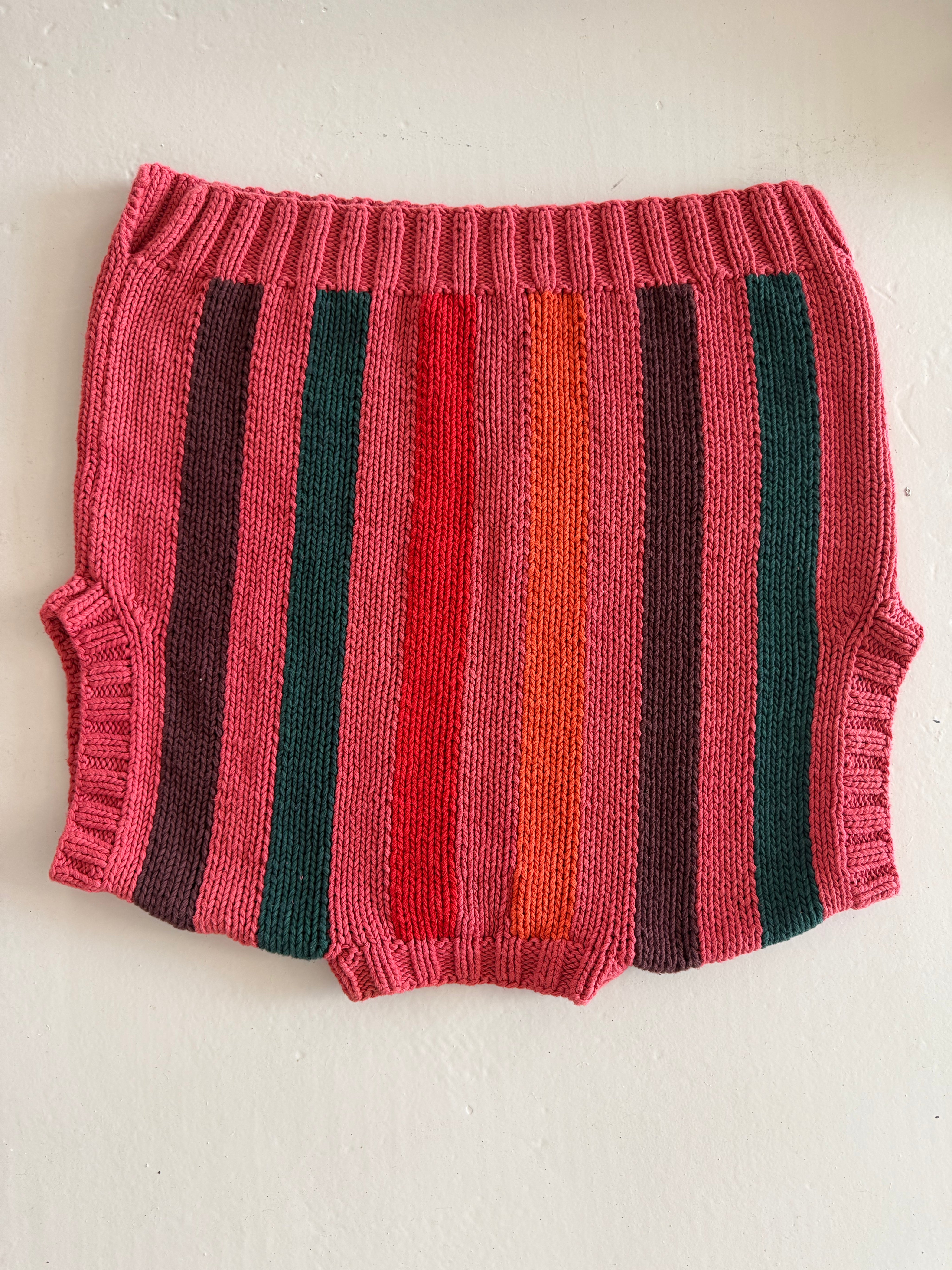 SAMPLE SALE - Reworked Hand Knit Tank RED