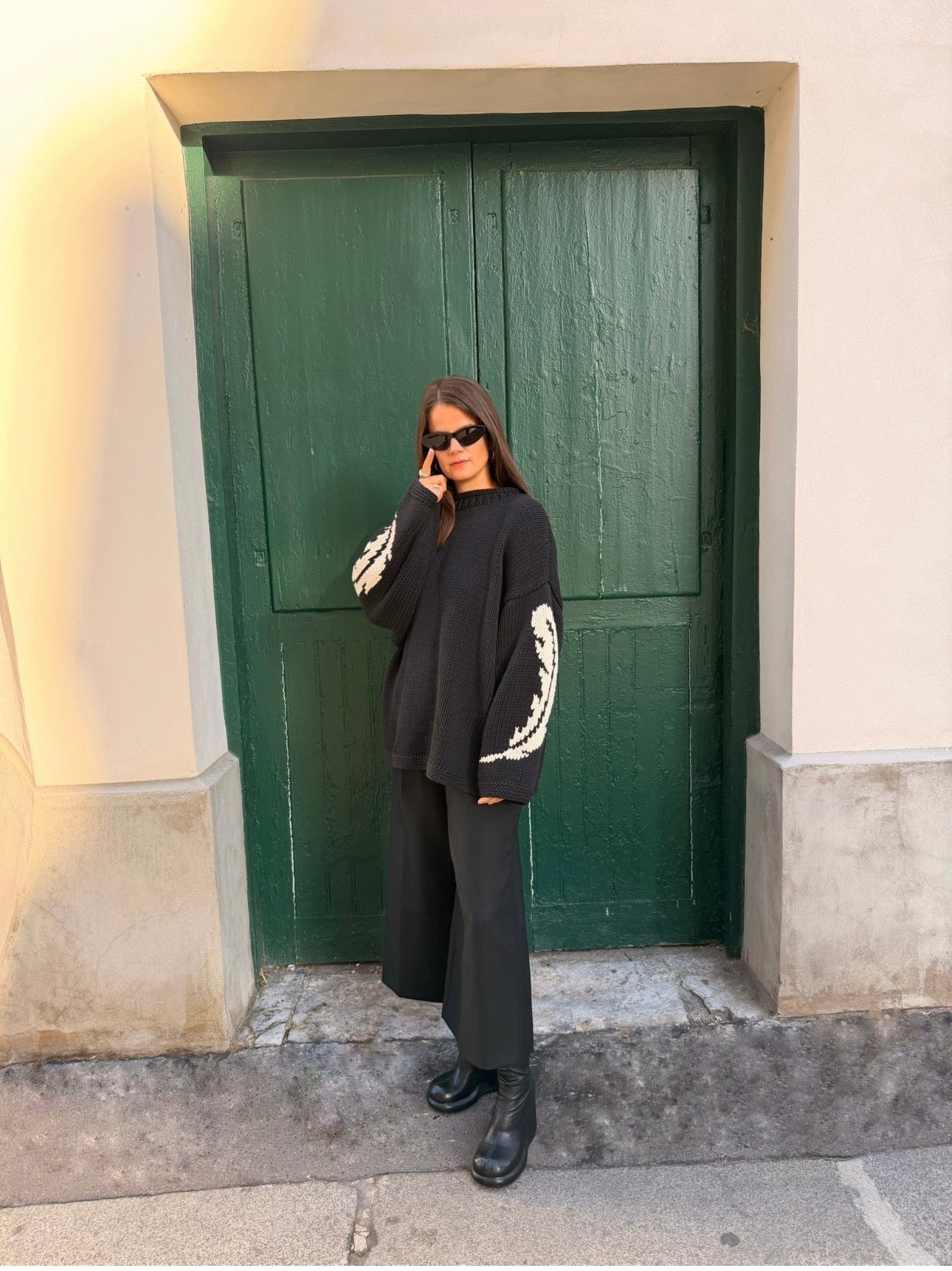 Feather Handknit Jumper