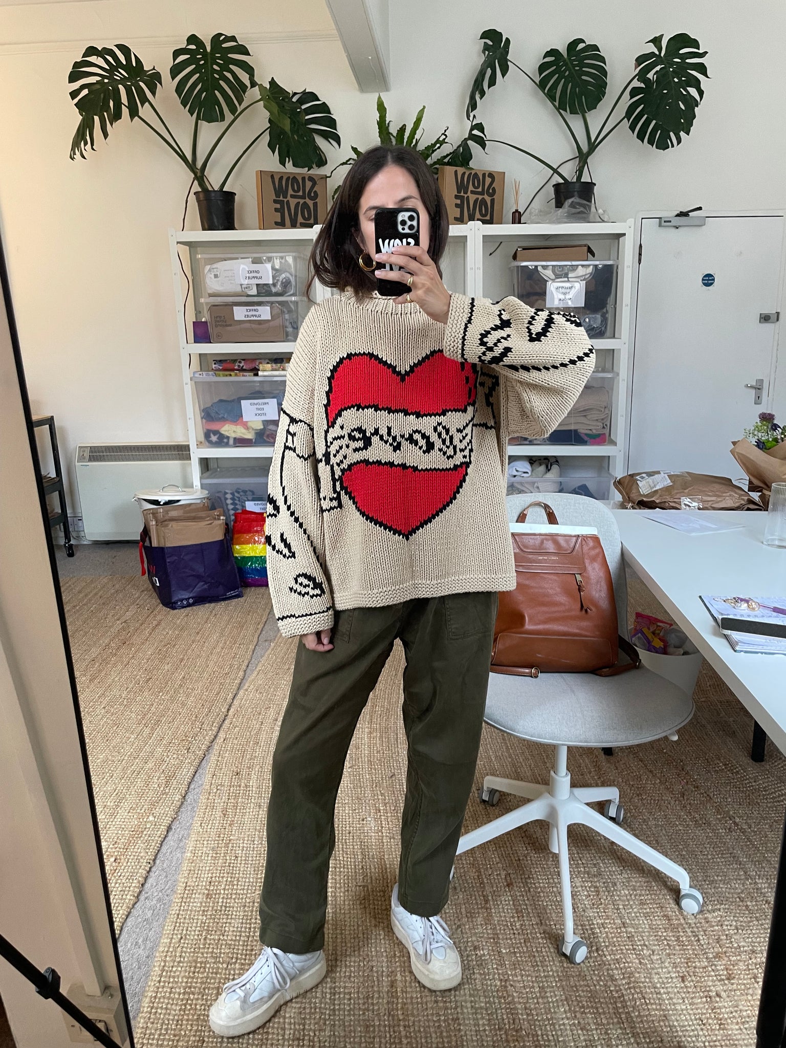 The Young Hearts Jumper Ecru – The Slow Love - Main Image
