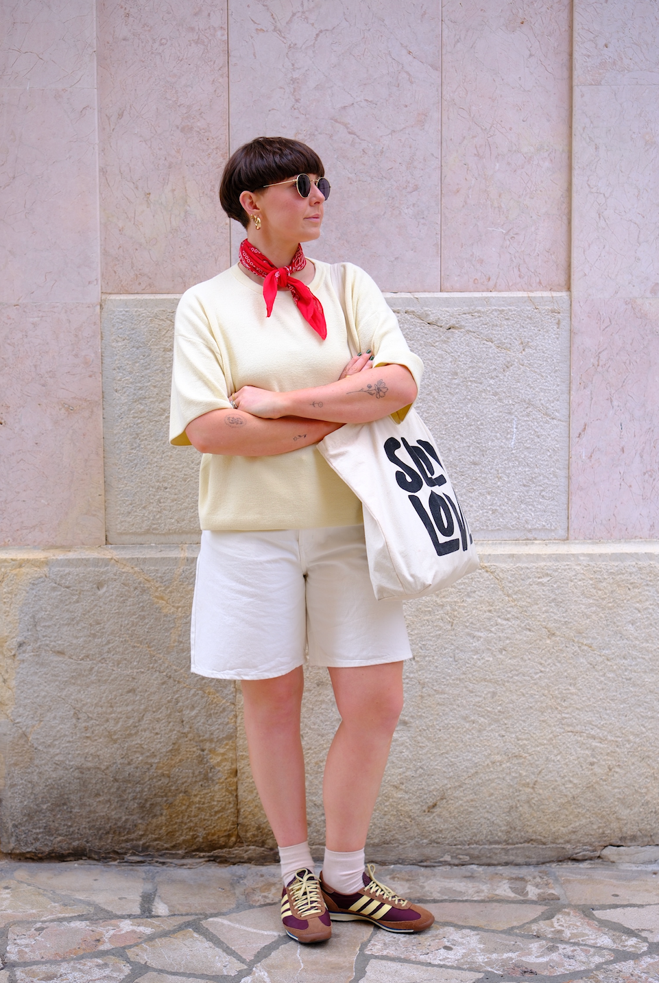 Knitted Tee- Buttermilk