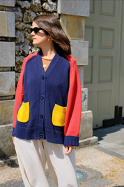 Feel Good Cardigan - Colourblock