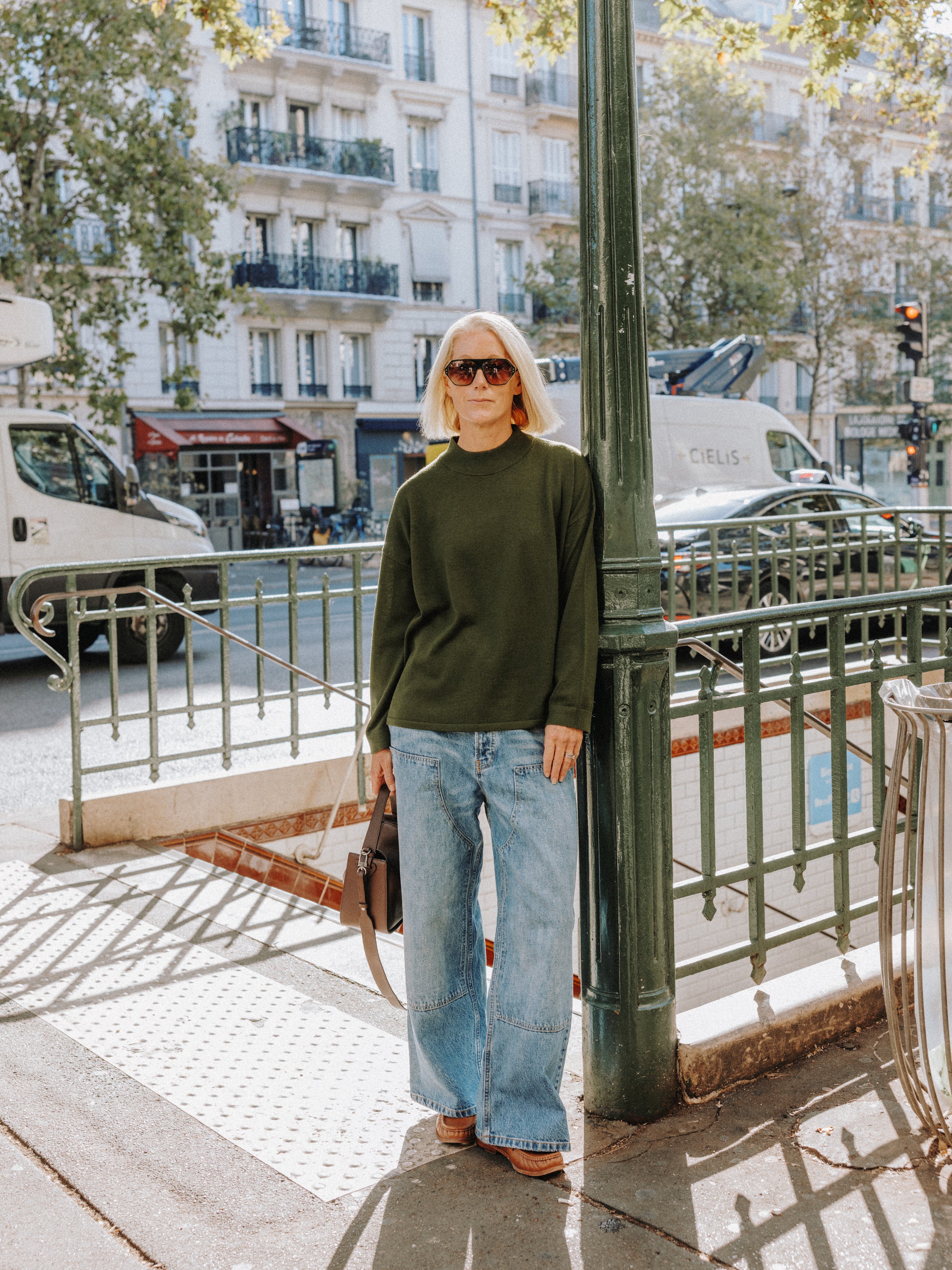Extra Fine Merino Wool Turtle Neck Jumper - Khaki