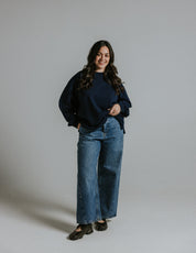 90s Twisted Side Seam Denim Jeans