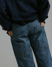 90s Twisted Side Seam Denim Jeans