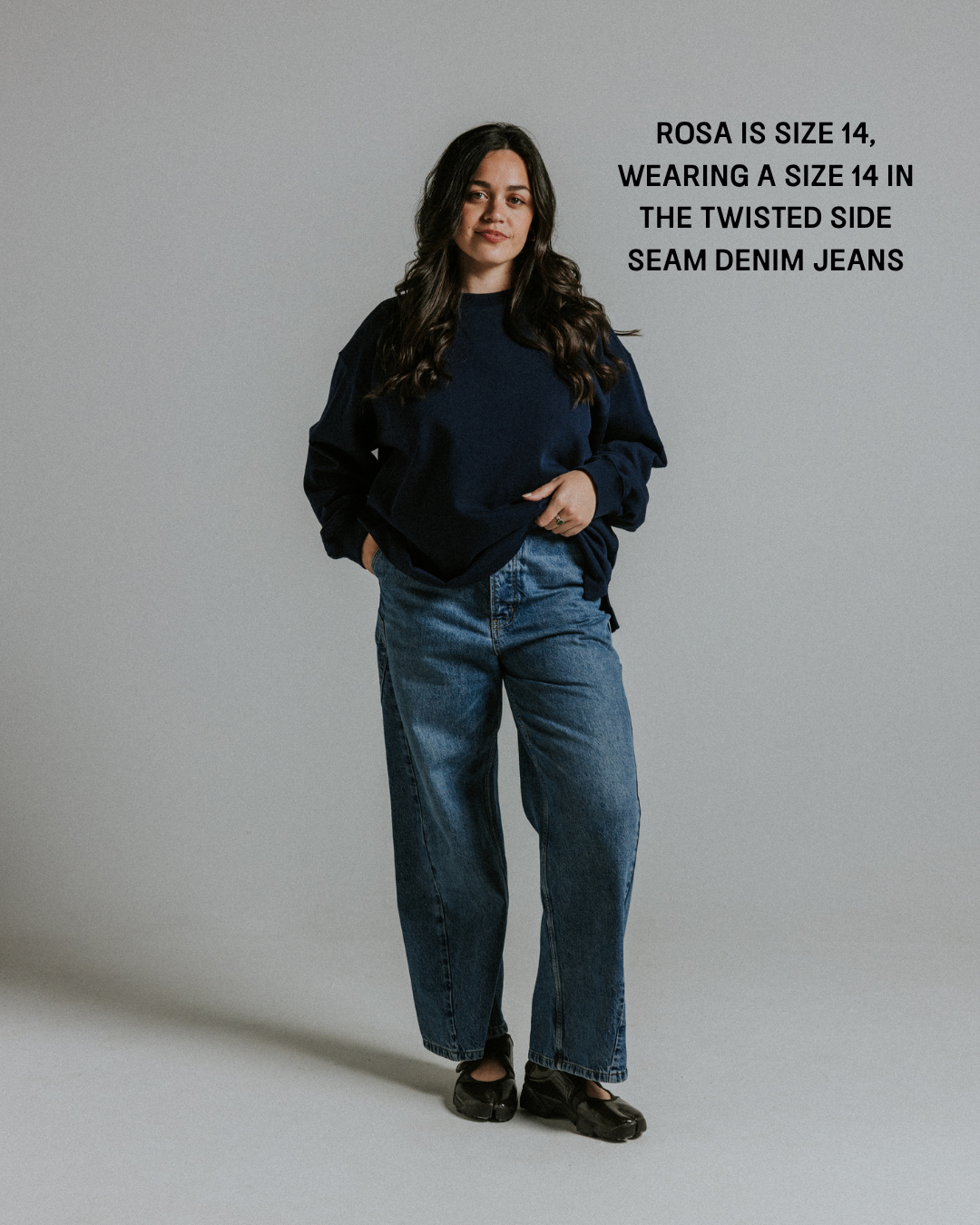 90s Twisted Side Seam Denim Jeans