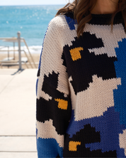 100% cotton hand knit jumper based on the Feel Good Handknit Jumper block