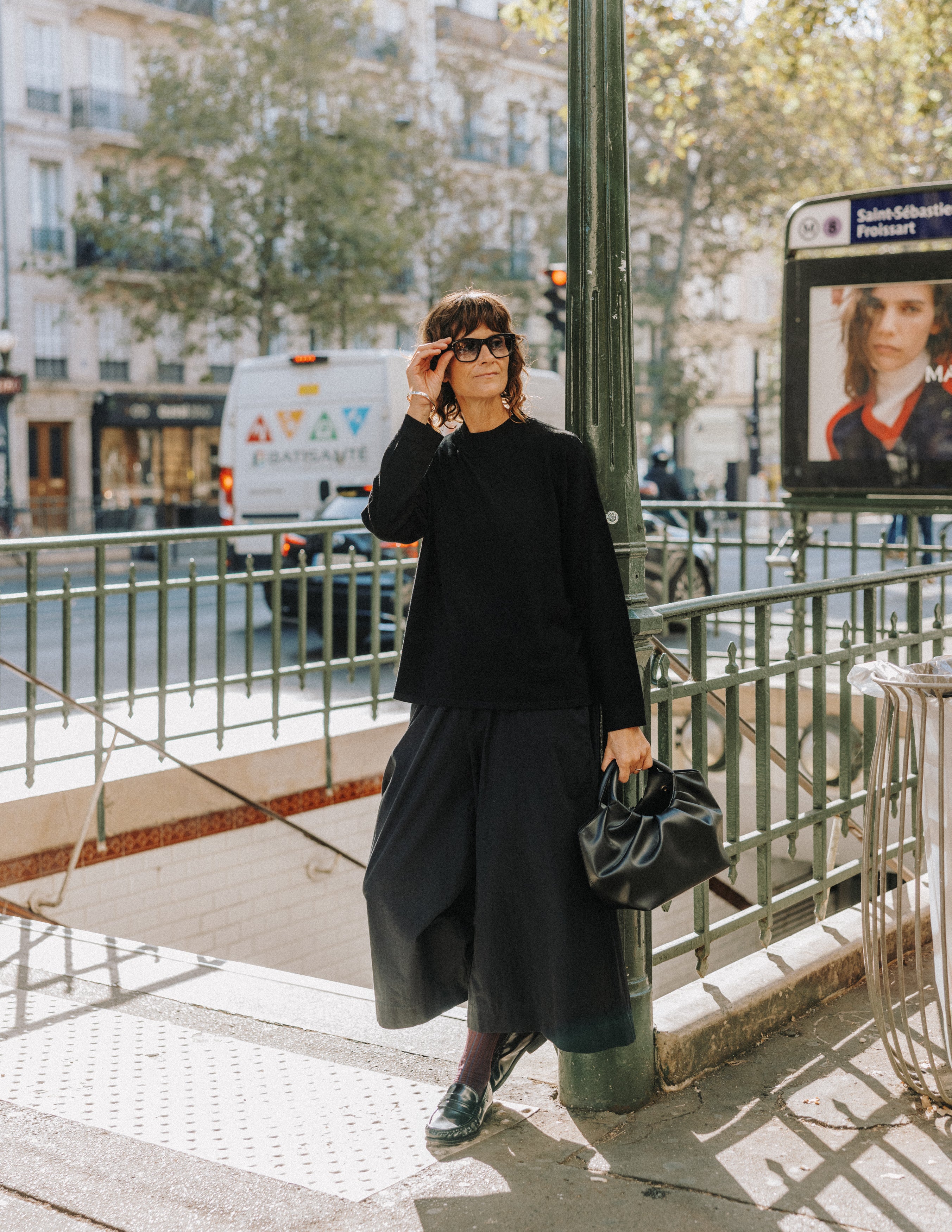 The Slow Love black merino wool turtleneck jumper in a fine gauge knit