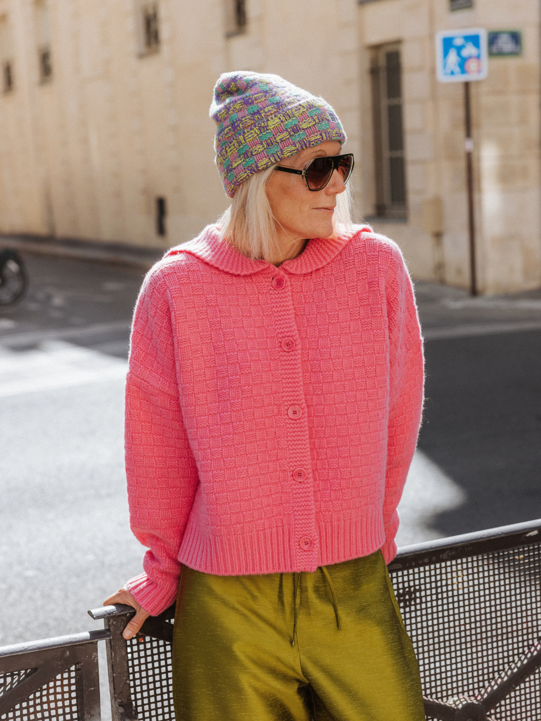 Slow Love Textured Beanie made from 100% lambswool