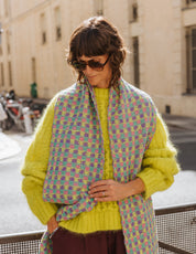 Textured Scarf by The Slow Love, a cosy lambswool winter accessory with a distinctive knitted finish.