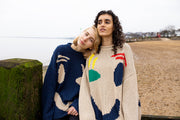 Feel Good hand knit jumper oversized cotton knit front view
